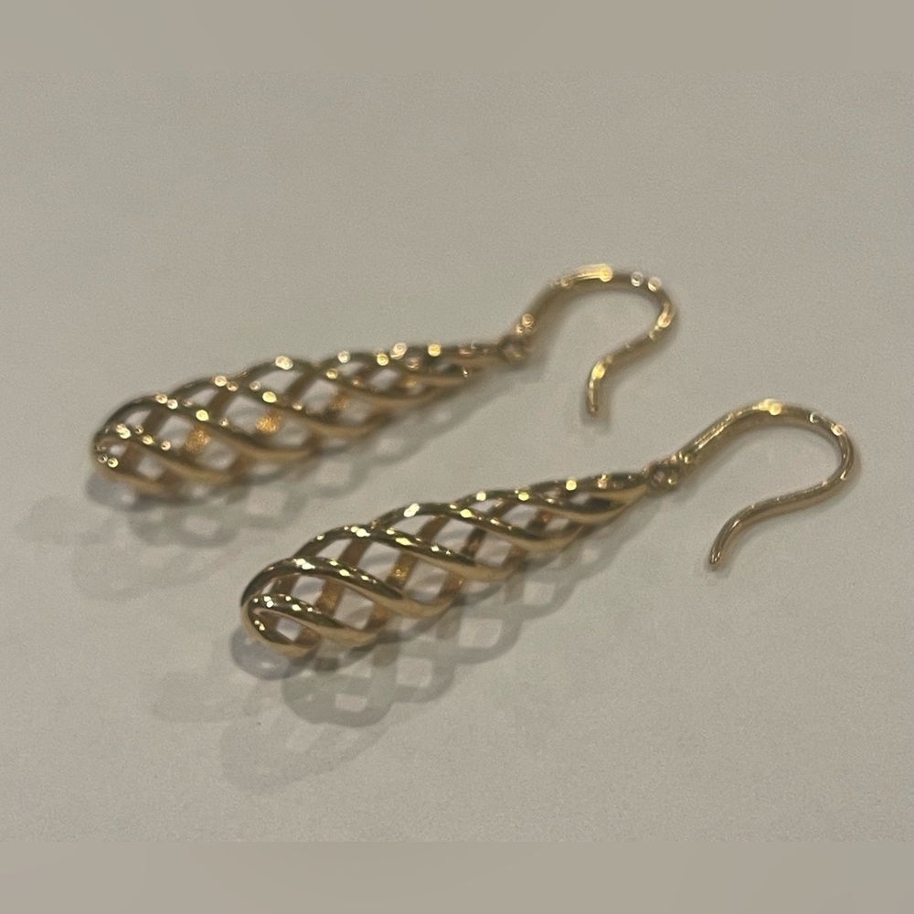 Retired Tiffany & Co. 18k Venezia Luce Drop Earrings Paloma Picasso